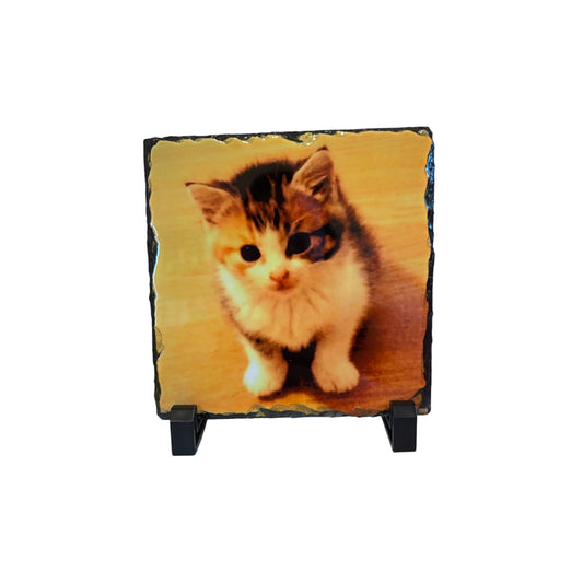 Small Square Glossy Photo Slate - 15 x 15cm